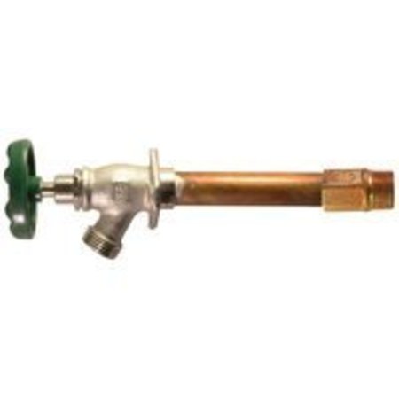 ARROWHEAD BRASS 456 Series 456-12LF Wall Hydrant, 1/2 in Inlet, MIP x Copper Sweat Inlet, 3/4 in Outlet, 13 gpm 456-12LF